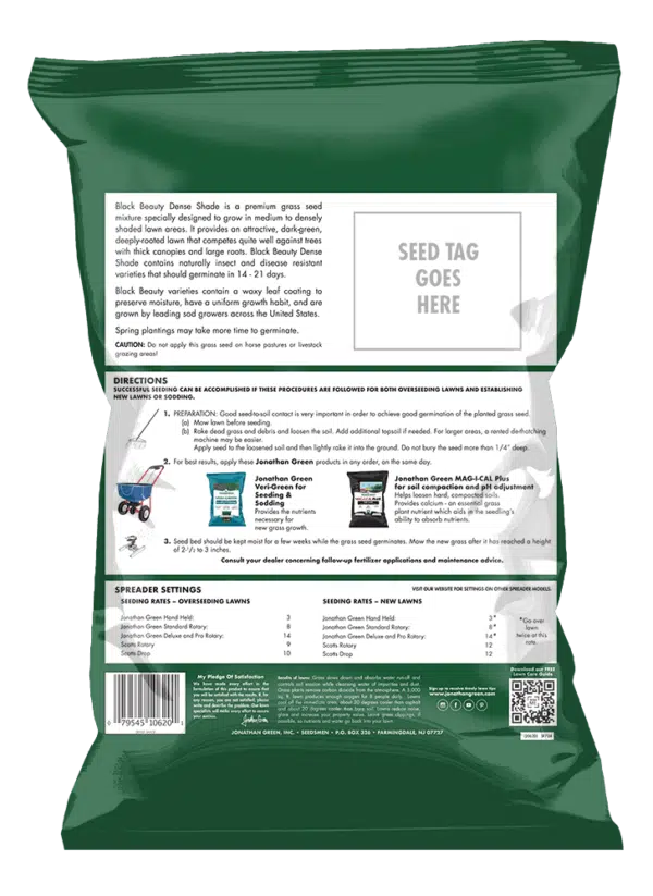 Black Beauty® Dense Shade Grass Seed