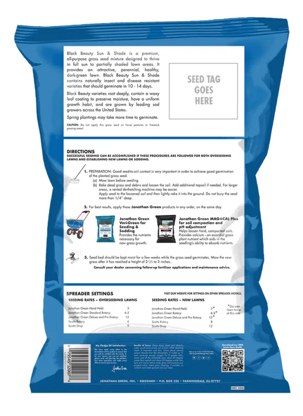 Black Beauty® Sun &amp; Shade Grass Seed